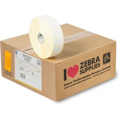Etichetta Zebra 3007200-T (Z-Select 2000T) - Nero su bianco (31 mm x 22 mm) 12 rotoli