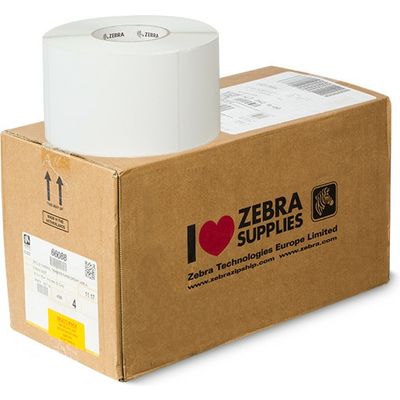 Etichetta Zebra 66088 - Nero su bianco (102 mm x 152 mm) 4 rotoli