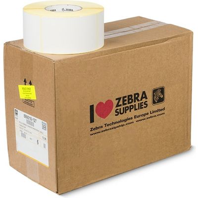 Etichetta Zebra 880018-127 - Nero su bianco (76 mm x 127 mm) 6 rotoli