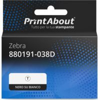 Etichetta compatibile Zebra 880191-038D - Nero su bianco (102 mm x 38 mm)