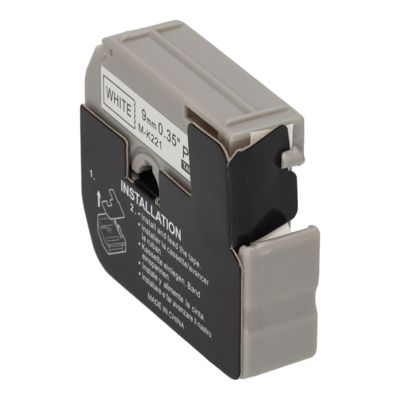 Nastro compatibile Brother M-K221 - Nero su bianco (9 mm)