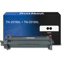 Toner compatibile Brother TN-2510XL + TN-2510XL - Nero Alta capacità Multipack