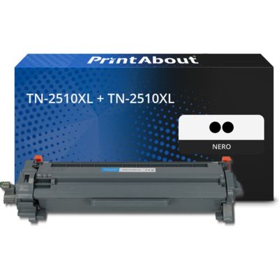 Toner compatibile Brother TN-2510XL + TN-2510XL - Nero Alta capacità Multipack