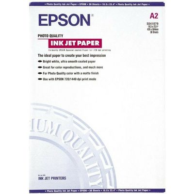 Carta fotografica Epson S041079 photo quality inkjet paper (102 gram) A2 - (30 fogli)