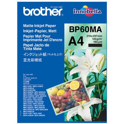 Carta fotografica Brother BP60MA Matte Inkjet A4 145 gram