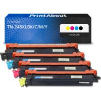 Toner compatibile Brother TN-248XLBK/C/M/Y - 4 colori Alta capacità Multipack