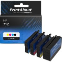 Cartuccia compatibile HP 712 (3ED67/68/69/70A) - 4 colori Multipack