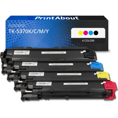Toner compatibile Kyocera TK-5370K/C/M/Y - 4 colori Multipack