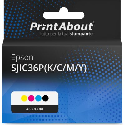 Cartuccia compatibile Epson SJIC36P(K/C/M/Y) - 4 colori Multipack