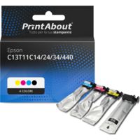 Cartuccia compatibile Epson C13T11C14/24/34/440 - 4 colori Multipack