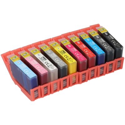 Cartuccia compatibile Canon PFI-300PBK/MBK/C/R/M/Y/GY/CO/PM/PC - 10 colori Multipack