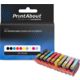 Cartuccia compatibile Canon PFI-300PBK/MBK/C/R/M/Y/GY/CO/PM/PC - 10 colori Multipack
