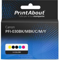 Cartuccia compatibile Canon PFI-030BK/MBK/C/M/Y - 5 colori Multipack