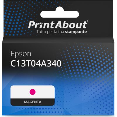 Cartuccia compatibile Epson C13T04A340 - Magenta Capacità extra-elevata