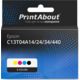 Cartuccia compatibile Epson C13T04A14/24/34/440 - 4 colori Multipack