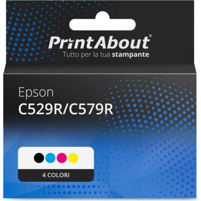 Cartuccia compatibile Epson C529R/C579R  (T01D1/2/3/400) - 4 colori Capacità extra-elevata Multipack