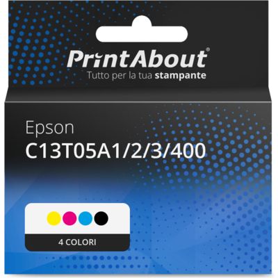 Cartuccia compatibile Epson C13T05A1/2/3/400 - 4 colori Alta capacità Multipack