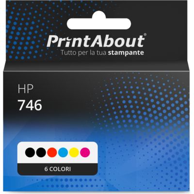 Cartuccia compatibile HP 746 (P2V78/79/80/81/82/83A) - 6 colori Multipack