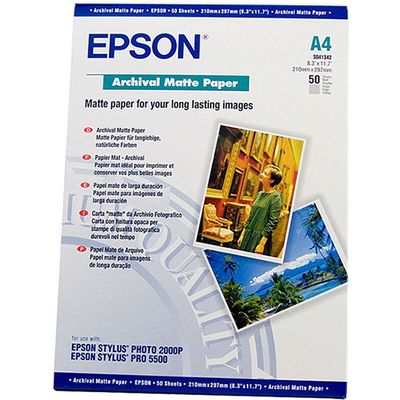 Carta fotografica Epson S041342 A4 Archival Matte Paper (50 vel)