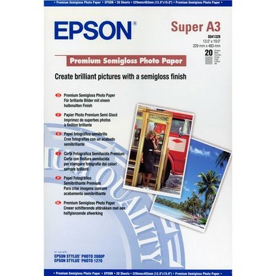 Carta fotografica Epson S041328 Premium Semigloss A3+ (20 vel)