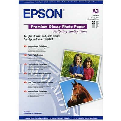 Carta fotografica Epson S041315 Premium Glossy A3 (20 vel)