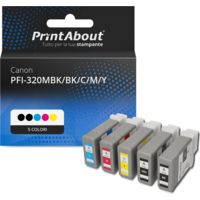 Cartuccia compatibile Canon PFI-320MBK/BK/C/M/Y - 5 colori Multipack