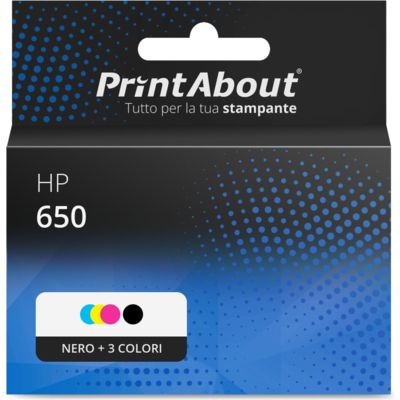 Cartuccia compatibile HP 650 (CZ101/02AE) - Nero + 3 colori Multipack