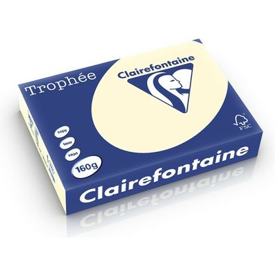 Carta Colorata Clairefontaine Creme A4 160 g/m² (250 fogli)