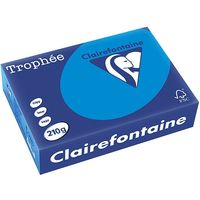 Carta Colorata Clairefontaine Blu caraibico A4 210 g/m² (250 fogli)