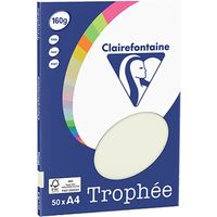Carta Colorata Clairefontaine Grigio perla A4 160 g/m² (50 fogli)