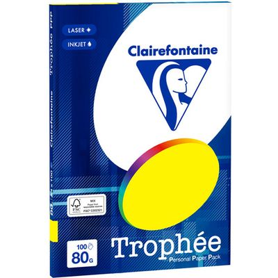 Carta Colorata Clairefontaine Giallo fluorescente A4 80 g/m² (100 fogli)