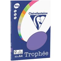 Carta colorata Clairefontaine Violet A4 - 160 g/m² (50 fogli)