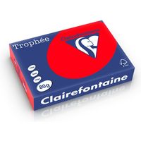Carta Colorata Clairefontaine Rosso corallo A4 80 g/m² (500 fogli)