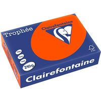 Carta Colorata Clairefontaine Cardinal rosso A4 210 g/m² (250 fogli)