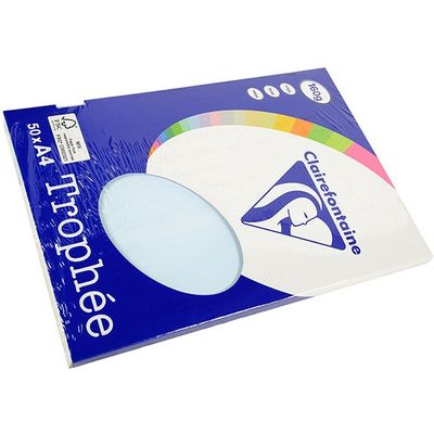 Carta Colorata Clairefontaine Azure A4 160 g/m² (50 fogli)