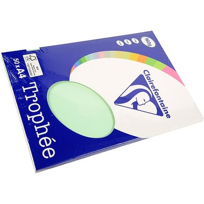 Carta Colorata Clairefontaine Verde A4 160 g/m² (50 fogli)