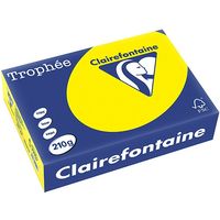 Carta Colorata Clairefontaine Sunny giallo A4 210 g/m² (250 fogli)