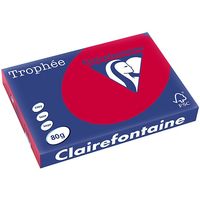 Carta Colorata Clairefontaine Rosso ciliegia A3 80 g/m² (500 fogli)