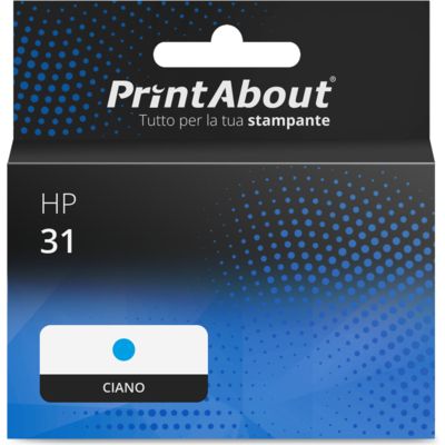 Cartuccia compatibile HP 31 (1VU26AE) - Ciano