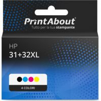 Cartuccia compatibile HP 31+32XL (1VU24/26/27/28AE) - 4 colori Multipack