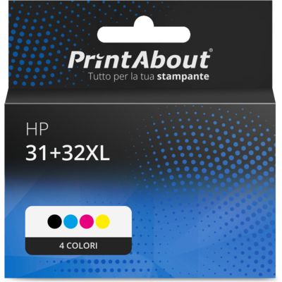 Cartuccia compatibile HP 31+32XL (1VU24/26/27/28AE) - 4 colori Multipack
