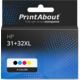 Cartuccia compatibile HP 31+32XL (1VU24/26/27/28AE) - 4 colori Multipack