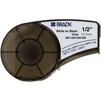 Etichetta Brady M21-500-595-BK - Bianco su nero