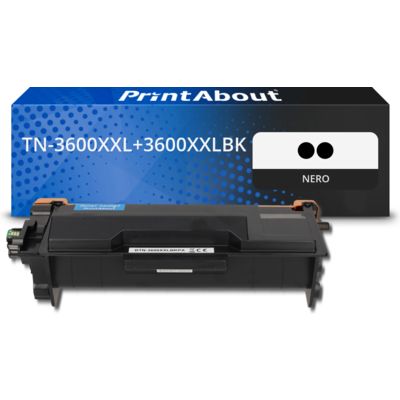 Toner compatibile Brother TN-3600XXL+3600XXLBK - Nero Capacità extra-elevata Multipack