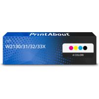 Toner compatibile HP W2130/31/32/33X (213X) - 4 colori Alta capacità Multipack