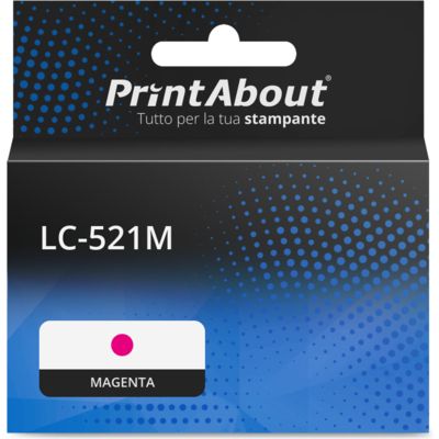 Cartuccia compatibile Brother LC-521M - Magenta