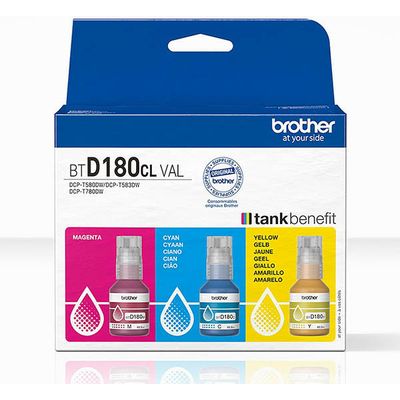 Cartuccia stampante Brother BTD180CLVAL - 3 colori Multipack