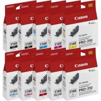 Canon PFI-5100 MBK/PBK/C/M/Y/PC/PM/R/GY/CO Cartuccia d'inchiostro Multipack 10 colori