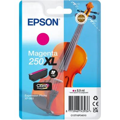 Cartuccia stampante Epson 250XL (C13T16P34010) - Magenta Alta capacità