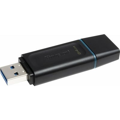 Chiave USB Kingston 64GB USB3.2 Gen 1 DataTraveler Exodia (Black + Teal)